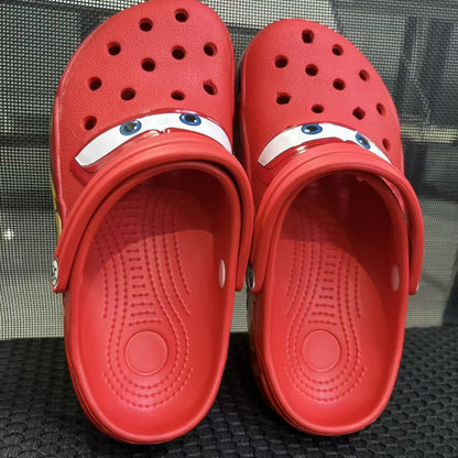 Chinelo Sólido de Desenho Animado Hot Anime Disney McQueens Pixar Impermeável Sandálias Casuais Respiráveis Sapatos Eva com Tira no Tornozelo Presentes