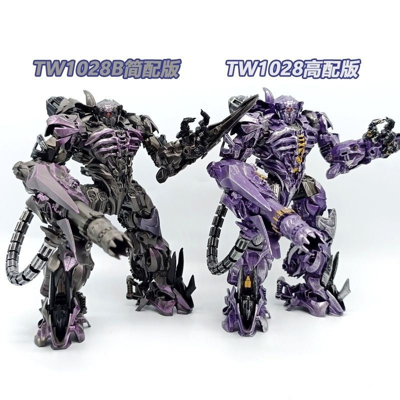 Brinquedo de Transformação BAIWEI TW1028 Shockwave ZS01 SS56 MP29 Guardião do Universo Robô de Deformação Liga Metálica Figura de Ação Modelo de Carro Presente