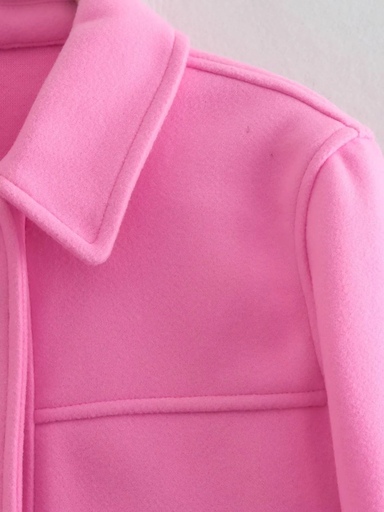 HH Jackets For Womens Autumn Fashion Solid Front Pockets Button Long Sleeve Jacket Elegant Woman Casual Outerwear Coat