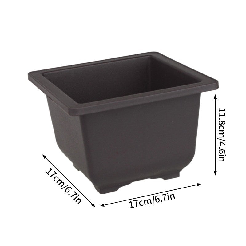 Vasos de Flores Retangulares de Argila Roxa Imitando Vasos para Plantas de Jardim ao Ar Livre Paisagismo Bonsai macetas para plantas