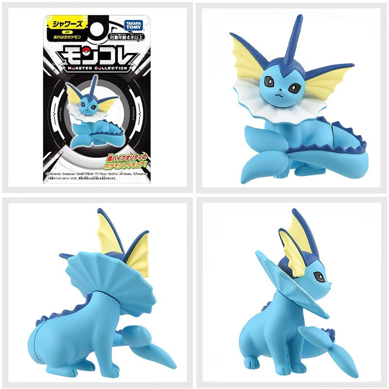 Original TAKARA TOMY Pokemon Figurine Toys Mimikyu Sylveon Lapras Charizard Umbreon Vaporeon Snorlax Model Dolls Birthday Gifts