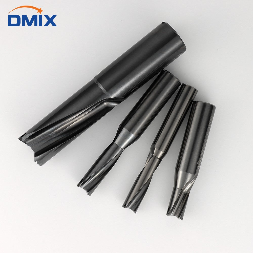 Broca de coroa DMIX de alta velocidade 10-25.8mm 1.5-5D Furação interna de furos indexáveis perfuração interna resfriada Broca dente-de-sabre Substitui broca tipo U