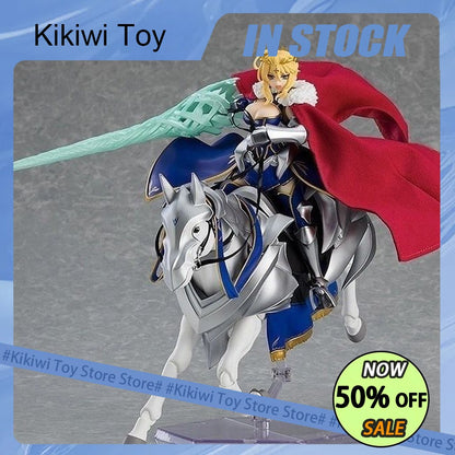 Fate/stay night Anime Boneco Altria Pendragon Ação com Cavalo de Guerra Blindado Figma 568 Dx Estatueta Coleção Ornamento Presente