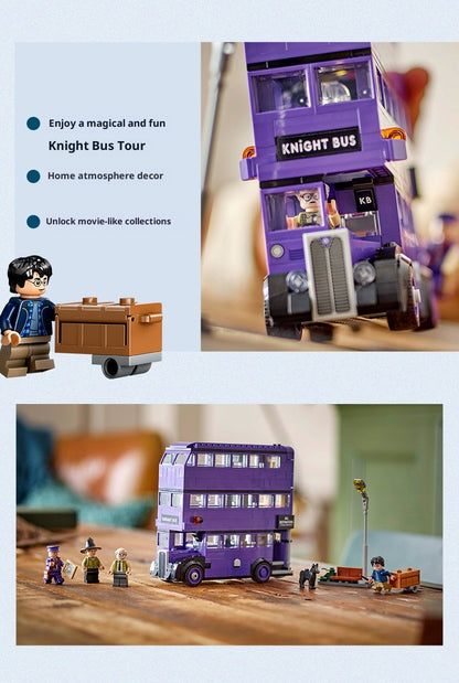 LEGO Blocos de Montar Harry Potter Série 76446 Aventura no Nôitibus Brinquedo Montado Infantil Presente