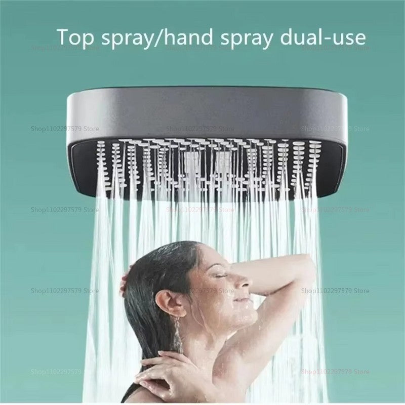 Adjustable Shower Head With 3 Modes Large Flow Shower Head High Pressure Water Saving Shower Faucet Bathroom Accessories