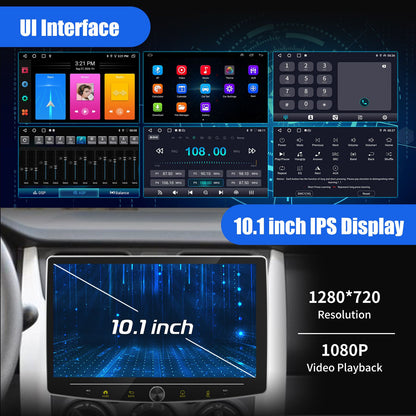 4+64GB Single 1 Din Android 14.0 10.1" Universal Wireless Carplay Rádio Estéreo Multimídia Automotivo GPS Navi WIFI Android Auto