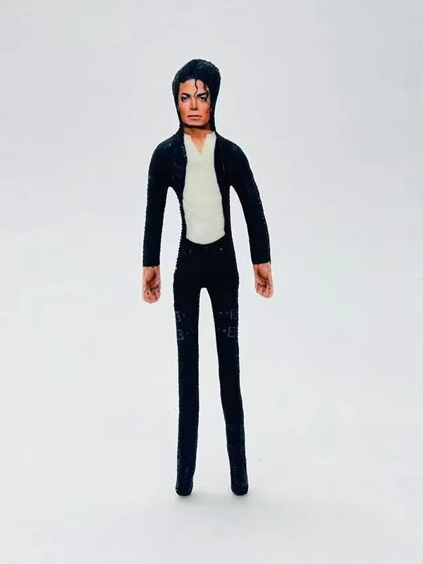 Anime Cosplay MJ Michael Jackson Plush Plushy Prop Doll Plush Stuffed Figure Dolls Room Decoration Abstract Joint Mobility Props