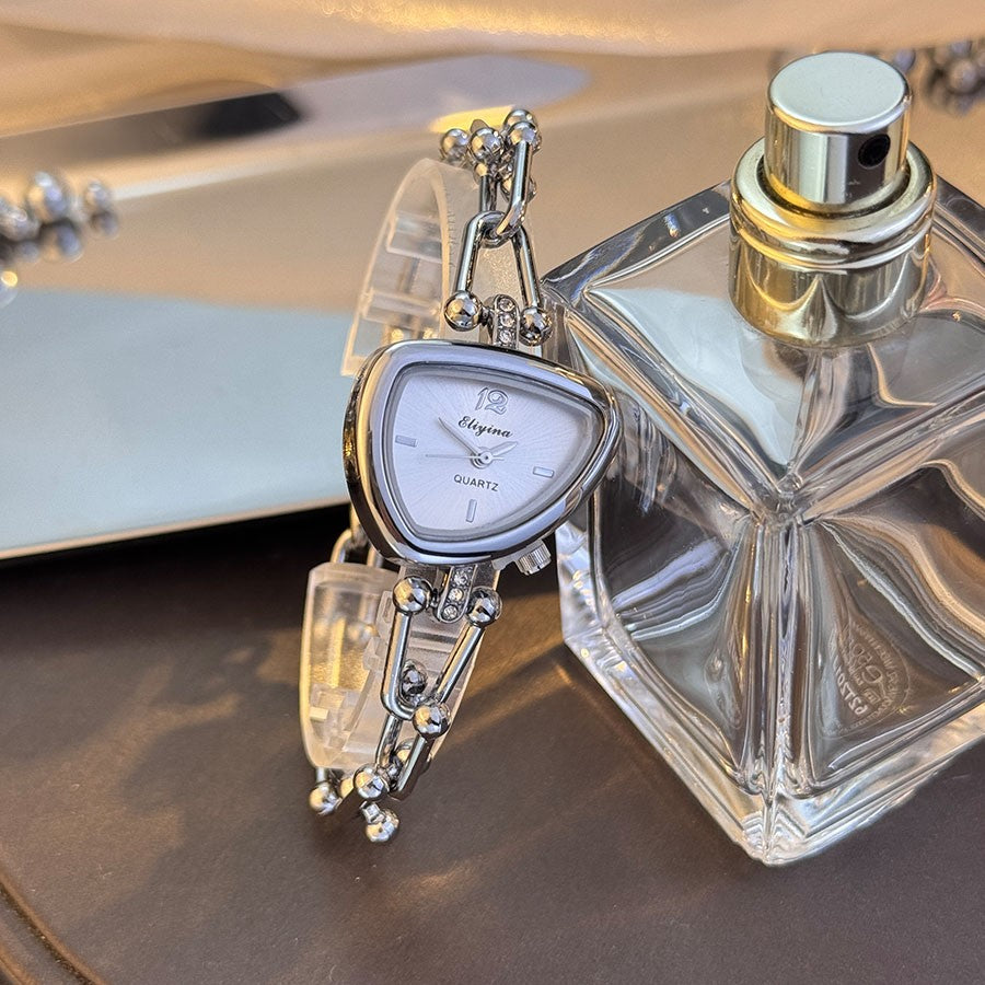 Ladies' Fashionable Trendy U-Shaped Quartz Watch with New Polygonal Alloy Case Must-Have Accessory for Trendy Outfits