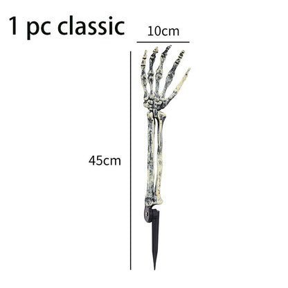 Halloween Decorations Home Decor Skeleton Head Outdoor Realistic Skull Hands Yard Prank Festivals Party Supplies