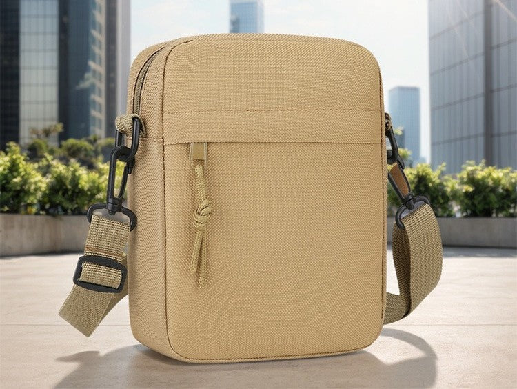 Simple Solid-Color Men's Mini Crossbody Bag - Lightweight and Stylish Ideal for Casual Use and Carrying Phones