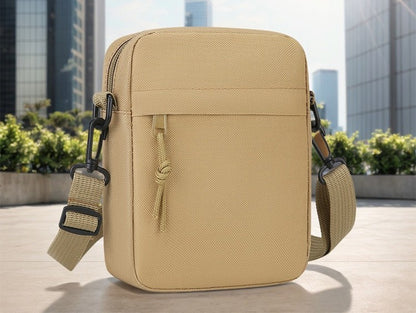 Simple Solid-Color Men's Mini Crossbody Bag - Lightweight and Stylish Ideal for Casual Use and Carrying Phones