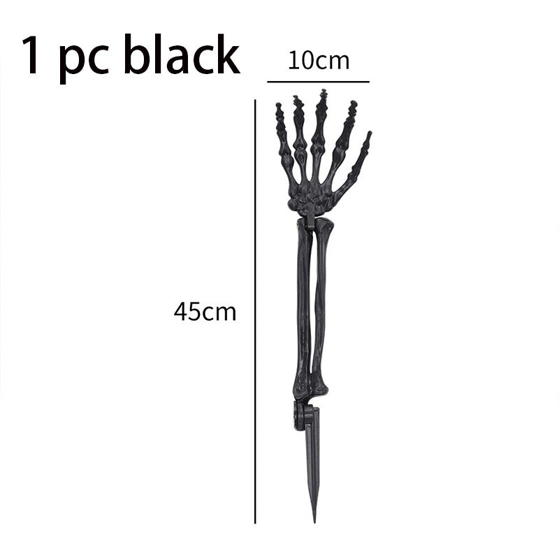 Halloween Decorations Home Decor Skeleton Head Outdoor Realistic Skull Hands Yard Prank Festivals Party Supplies