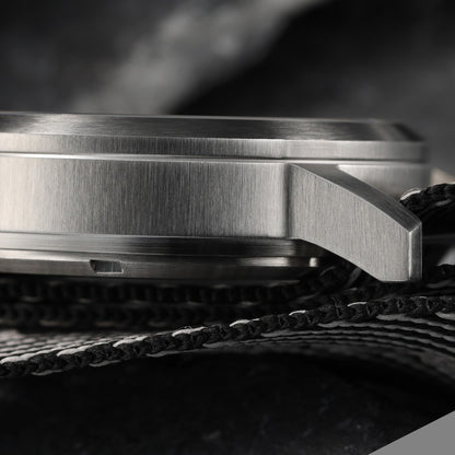 BERNY Automatic Watch Men 40mm Luminous Railway Time Dial MIYOTA 8215 Nylon Strap Sapphire 50M Waterproof Men's Mechanical Watch