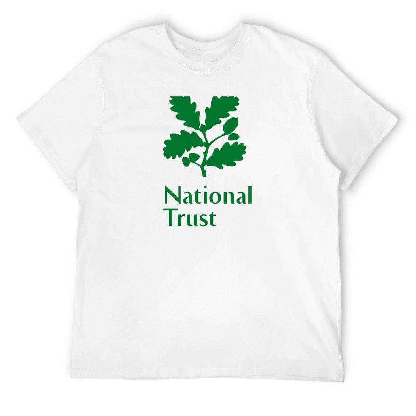National Trust green logo T-Shirt t shirt man cotton t shirt man plain T-Shirt
