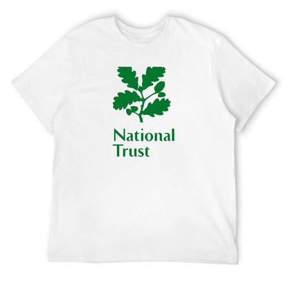 National Trust green logo T-Shirt t shirt man cotton t shirt man plain T-Shirt