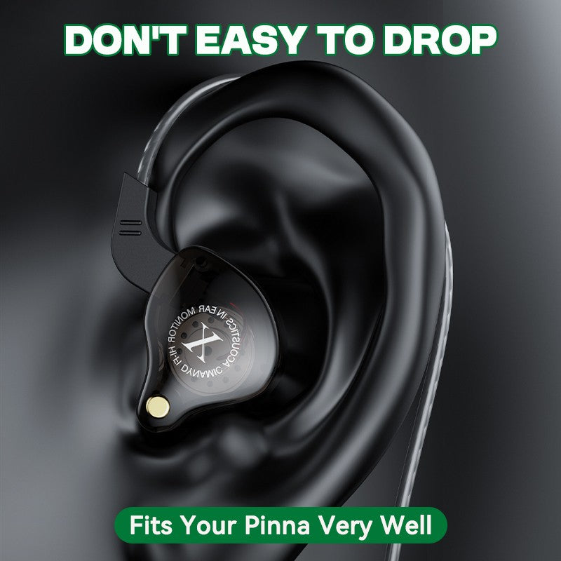 Fones de ouvido móveis com fio, graves potentes, 3,5 mm para telefone, fones de ouvido estéreo intra-auriculares com microfone, fones de ouvido Hifi para música e esporte