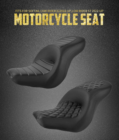Assento Traseiro Dianteiro para Passageiro de Motocicleta para Harley Softail Sport Glide Low Rider S Low Rider ST 2018-24