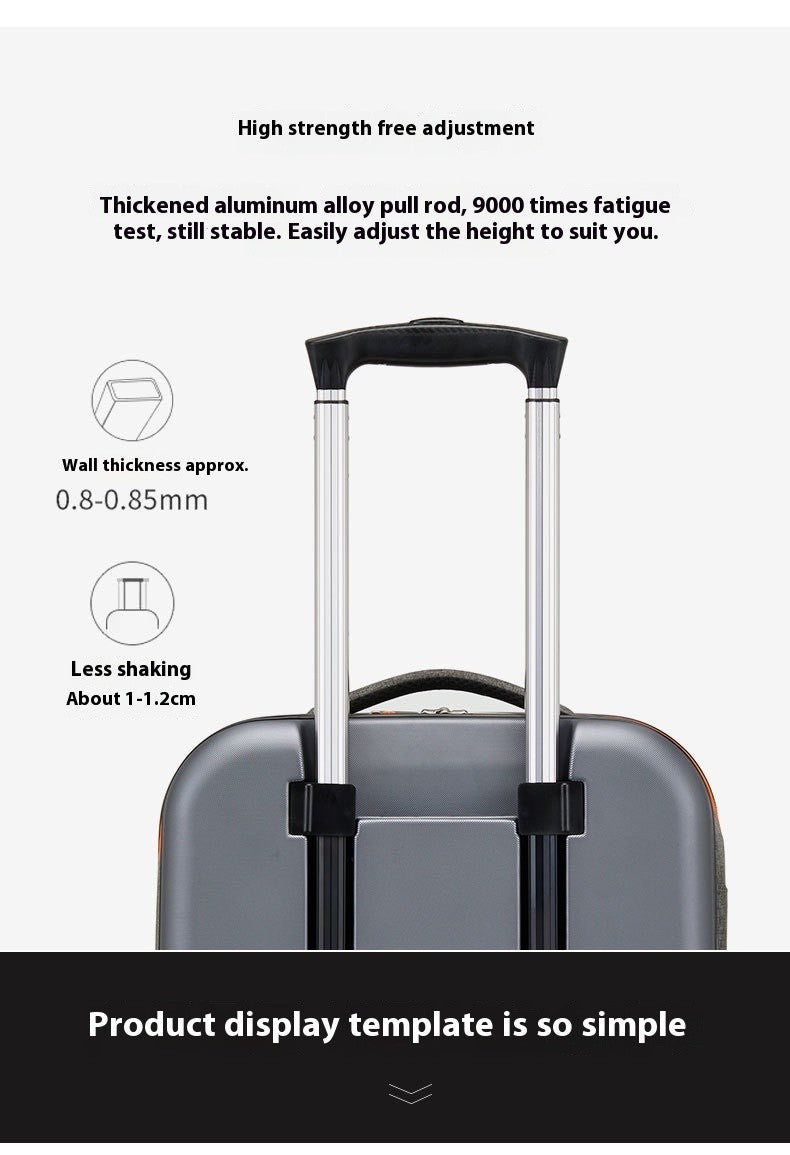 Nova mala de viagem dobrável, design multifuncional de 20 polegadas, para embarque e negócios, com senha