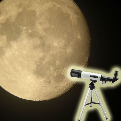 Telescópio Astronômico Profissional Visionking 36050 com Tripé Portátil Telescópio Monocular para Observação Espacial