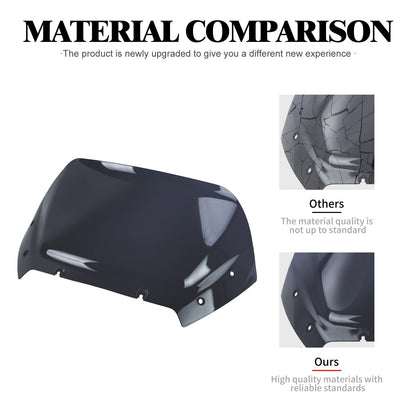Para-brisa de motocicleta 10" Carenagem Defletor de vento Para-brisa ABS para Harley Touring CVO Road Glide 2023 2024 2025 FLTRX FLTRXSE
