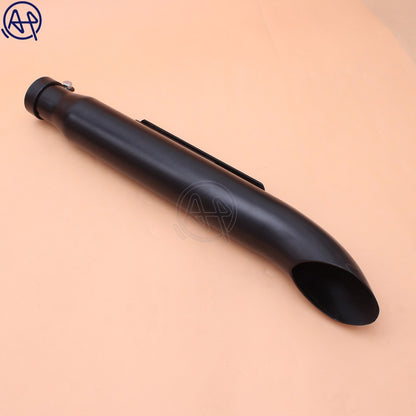 Universal Motorcycle Chrome/Black Cafe Racer Exhaust Pipe Muffler Tail Tube  muffler For Harley Bobbers /Honda CRF230F CRF150F