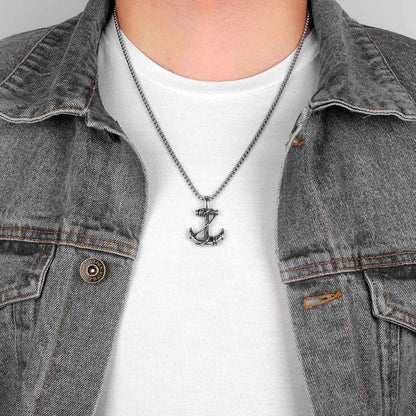 Colares Masculinos Âncora Criativa Mar Marinheiro Corrente Pingentes Punk Rock Hip Hop Único para Homem Menino Joias da Moda Presente Atacado