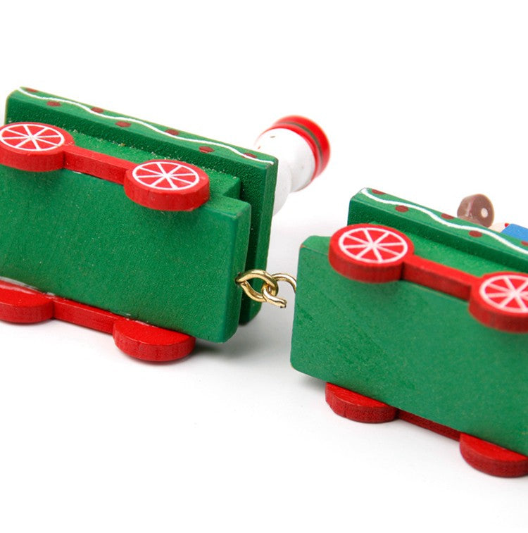 Wooden/Plastic Train Christmas Ornament Merry Christmas Decoration For Home 2025 Xmas Gifts Noel Natal Navidad New Year 2026