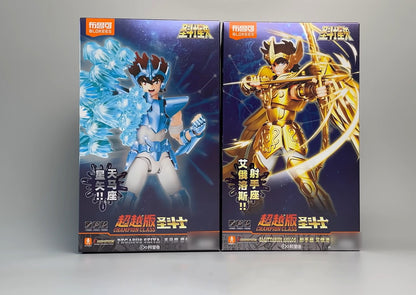 Em estoque Original Saint Seiya CLÁSSICO CLÁSSICO Gold Saint Shiryu Máscara da Morte Shura Ouro Câncer Capricórnio Modelo Montado Brinquedos