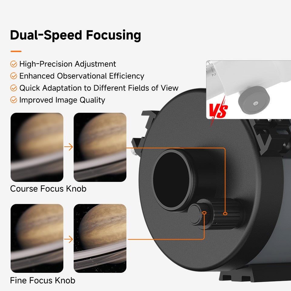 Svbony MK90/MK105/MK127 Telescópio MaK Portátil, Design "Grab-and-Go" para Observação Lunar, Planetária e de Nebulosas, Maksutov Cassegrain