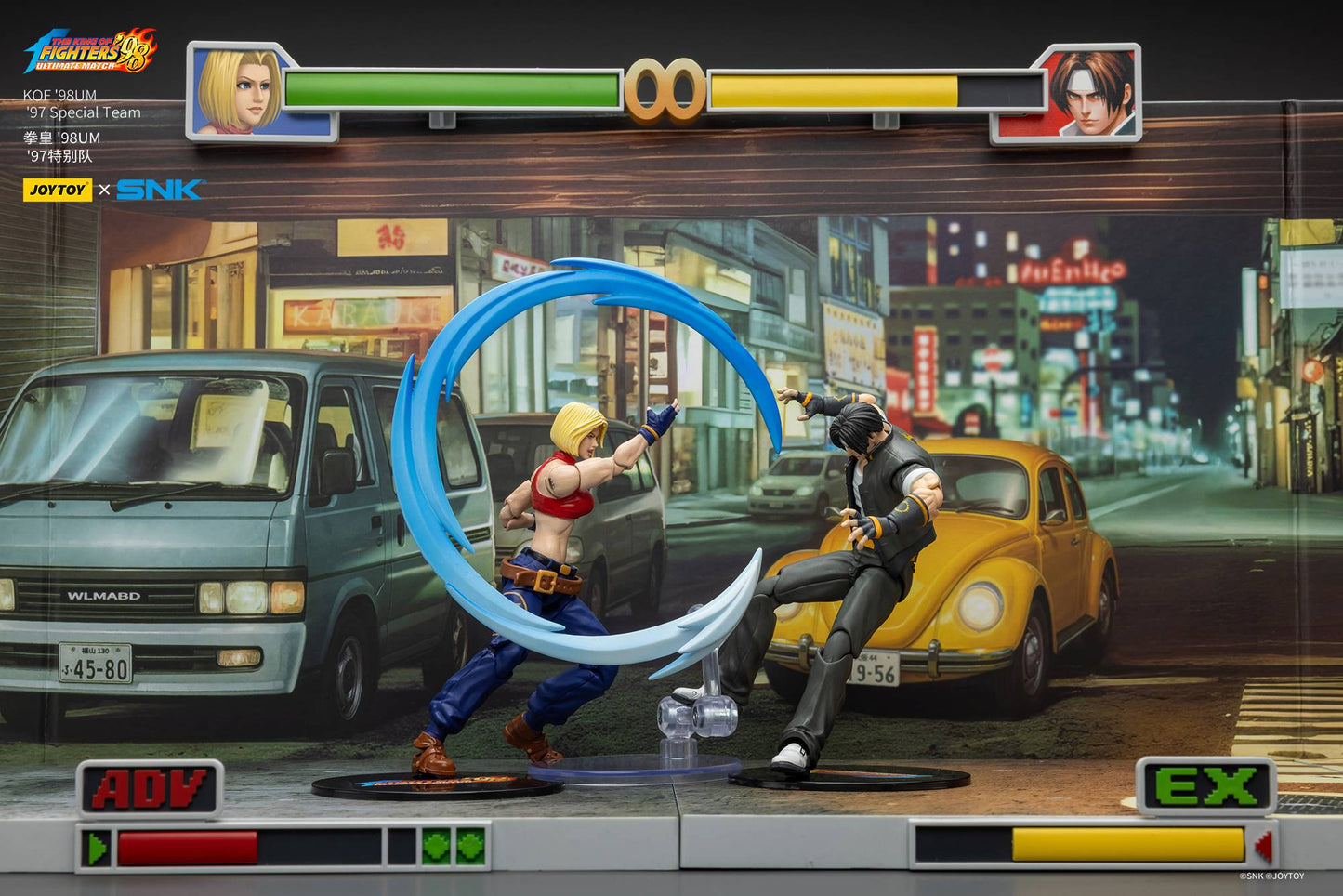 [Pré-venda] JOYTOY 1/18 Action Figure SNK KOF '98UM '97 Modelo de Anime da Equipe Especial