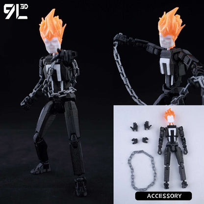 Boneco de Ação Multiarticulado 3D Impresso Dummy13 Homem-Aranha 9L3D Colecionável Marvel com Braços Articulados Boneco para Animação Stop Motion