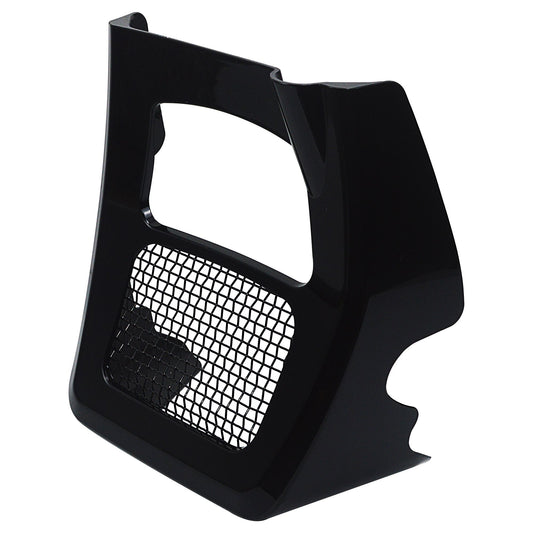 Carenagem de Moto Spoilers Dianteiros Capa de Radiador Queixo para Harley Road King Electra Street Glide FLHR FLTRX 17-2025 Preto Brilhante