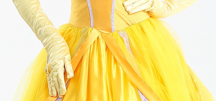 Halloween Costume Belle Princess Dress Adult Beauty and Beast Anime Belle Dress Cosplay Performance Women Birthday Gifts