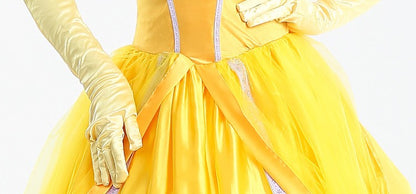 Halloween Costume Belle Princess Dress Adult Beauty and Beast Anime Belle Dress Cosplay Performance Women Birthday Gifts
