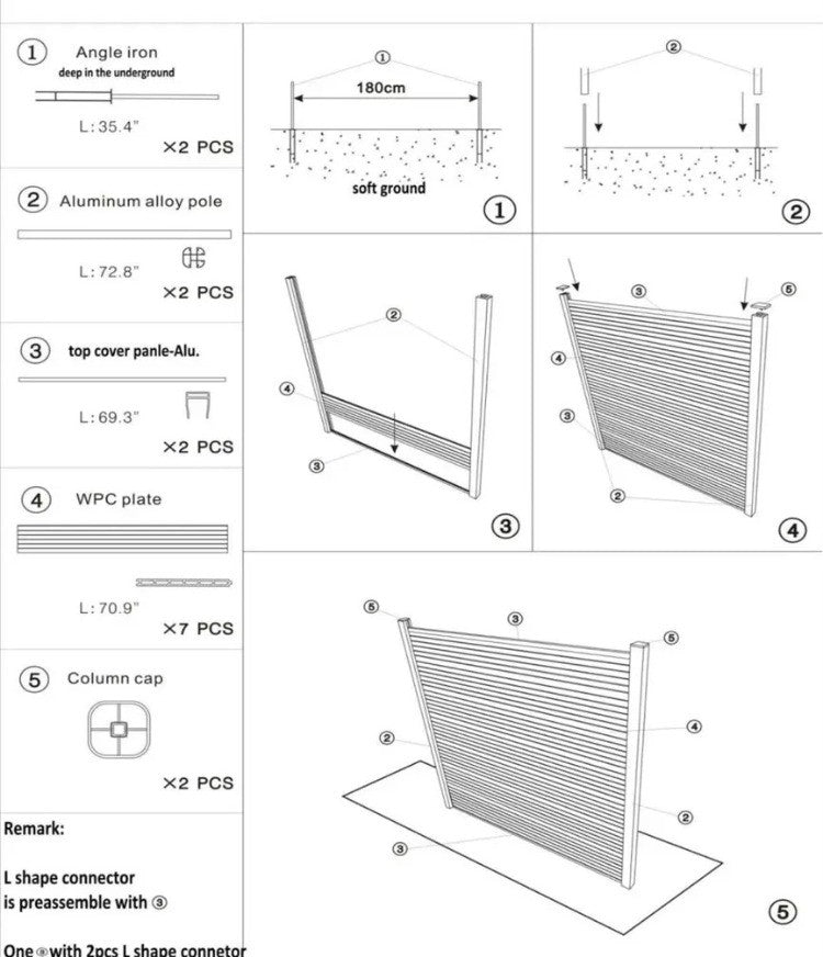 Painel de Cerca de Alumínio à Prova de Ferrugem - Barreira de Segurança para Jardim/Quintal com Pintura Eletrostática a Pó | Fácil Instalação
