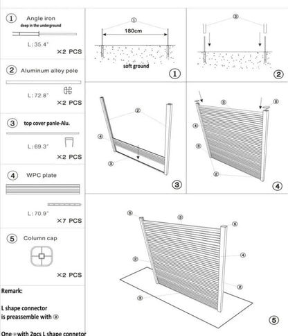 Painel de Cerca de Alumínio à Prova de Ferrugem - Barreira de Segurança para Jardim/Quintal com Pintura Eletrostática a Pó | Fácil Instalação