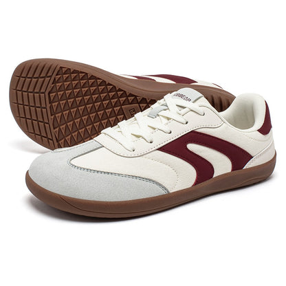 HOBIBEAR Barefoot Wide Toe Sneakers Unisex Zero Drop Minimalist Canvas Shoes Non Slip Lace Up Walking Sneaker