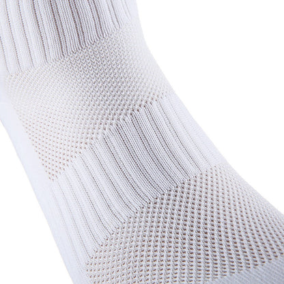 4 pares de meias de futebol coladas TC de cano médio novas para treinamento e competição esportiva, meias antiderrapantes e respiráveis