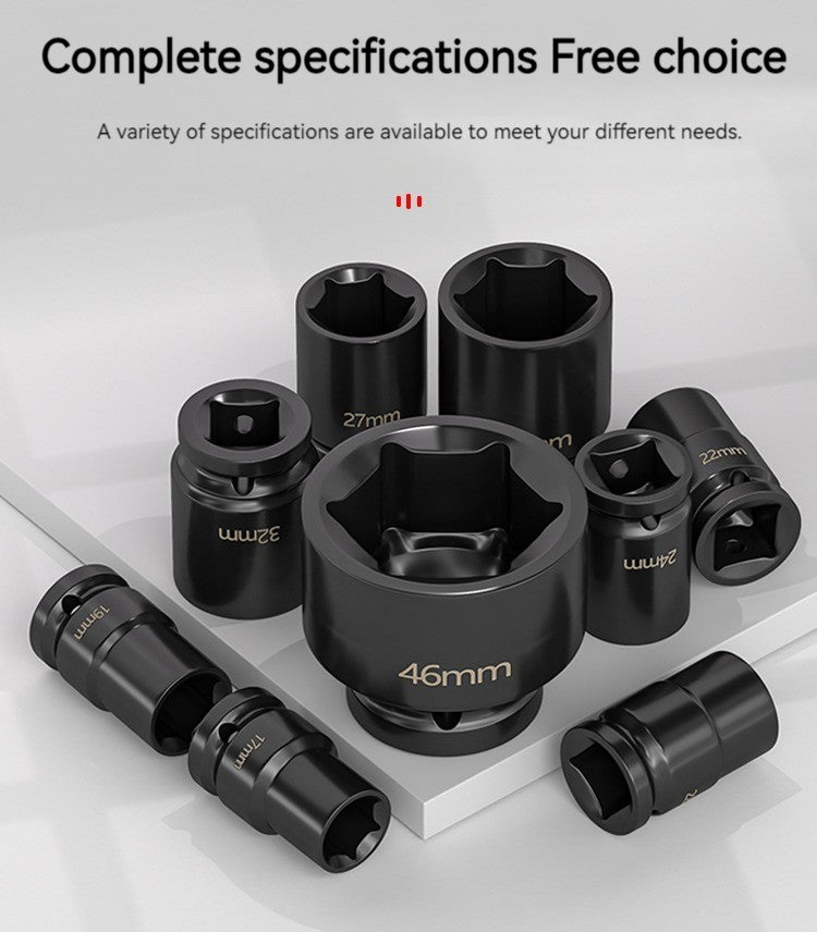 Conjunto de Soquetes Sextavados Reforçados de 3/4 de Polegada 17-50mm, Chave Pneumática, Conjunto de Bicos, Ferramentas de Mecânico, Ferramenta Manual