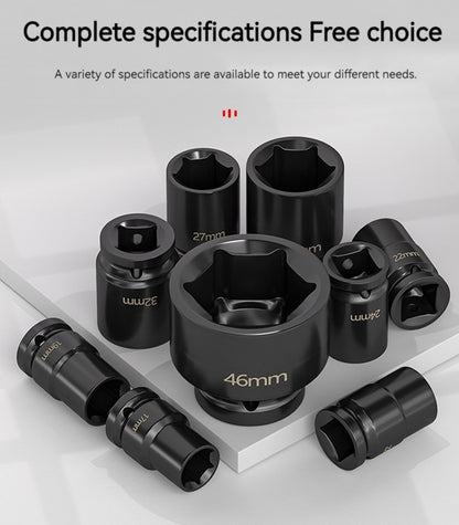Conjunto de Soquetes Sextavados Reforçados de 3/4 de Polegada 17-50mm, Chave Pneumática, Conjunto de Bicos, Ferramentas de Mecânico, Ferramenta Manual