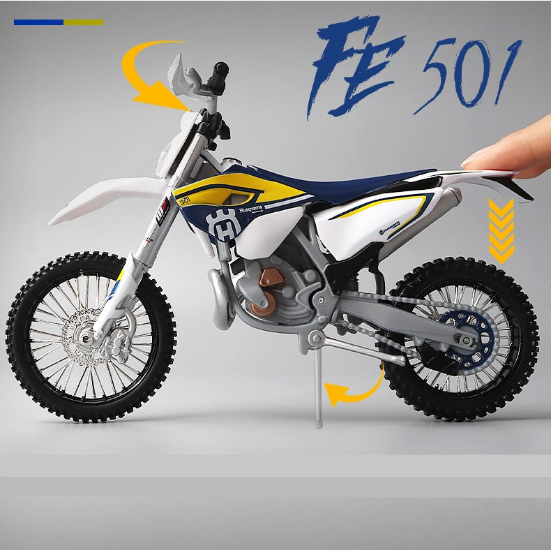 Maisto 1:12 Husqvarna FE 501 Liga de Moto Off-road Modelo de Carro de Simulação de Moto de Corrida Coleção de Modelo de Brinquedo Infantil Presente
