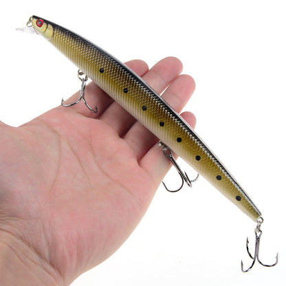 16 Cores 18cm 24g Isca Artificial Minnow Laser Crankbait Dura Plástico Grande Isca Falsa para Pesca Marítima