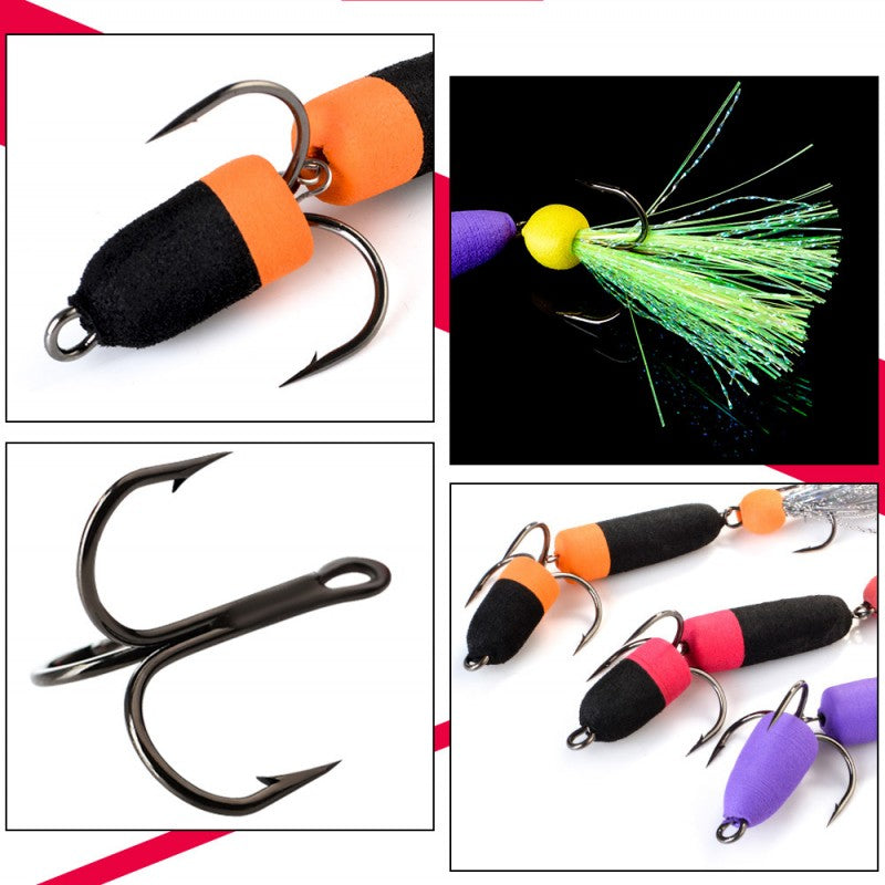 Newest Mandula Polychrome Fishing Lure Soft Lures Foam Bait Swimbait Wobbler Bass Pike Lure Artificial Baits with 2 Treble Hooks