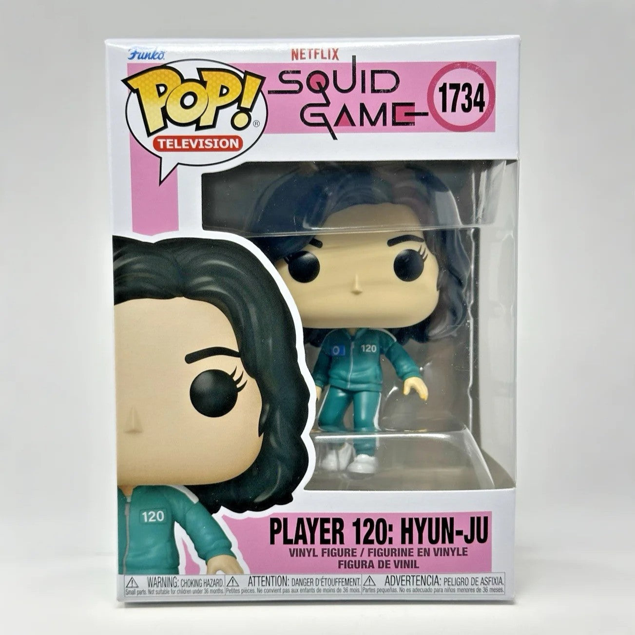Squid Game Série Boneco Jogador 001 120 Hyun-ju FUNKO POP Oficial Genuíno Colecionável Edição Limitada NOVO Modelo Brinquedo Presente