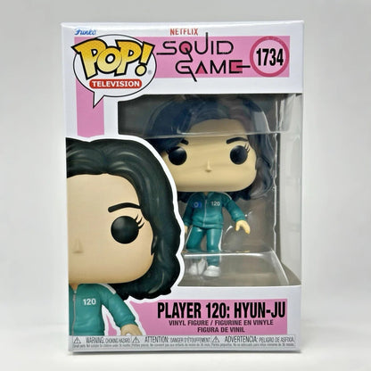 Squid Game Série Boneco Jogador 001 120 Hyun-ju FUNKO POP Oficial Genuíno Colecionável Edição Limitada NOVO Modelo Brinquedo Presente