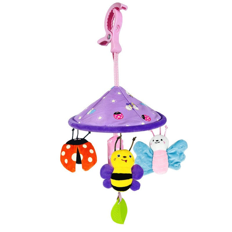 Chocalhos de Bebê Sensoriais Pendurados Brinquedo de Aprendizagem Bichos de Pelúcia Macios Chocalho de Bebê Recém-nascido Brinquedos de Carrinho Multifuncionais Presentes para 0-24 Meses