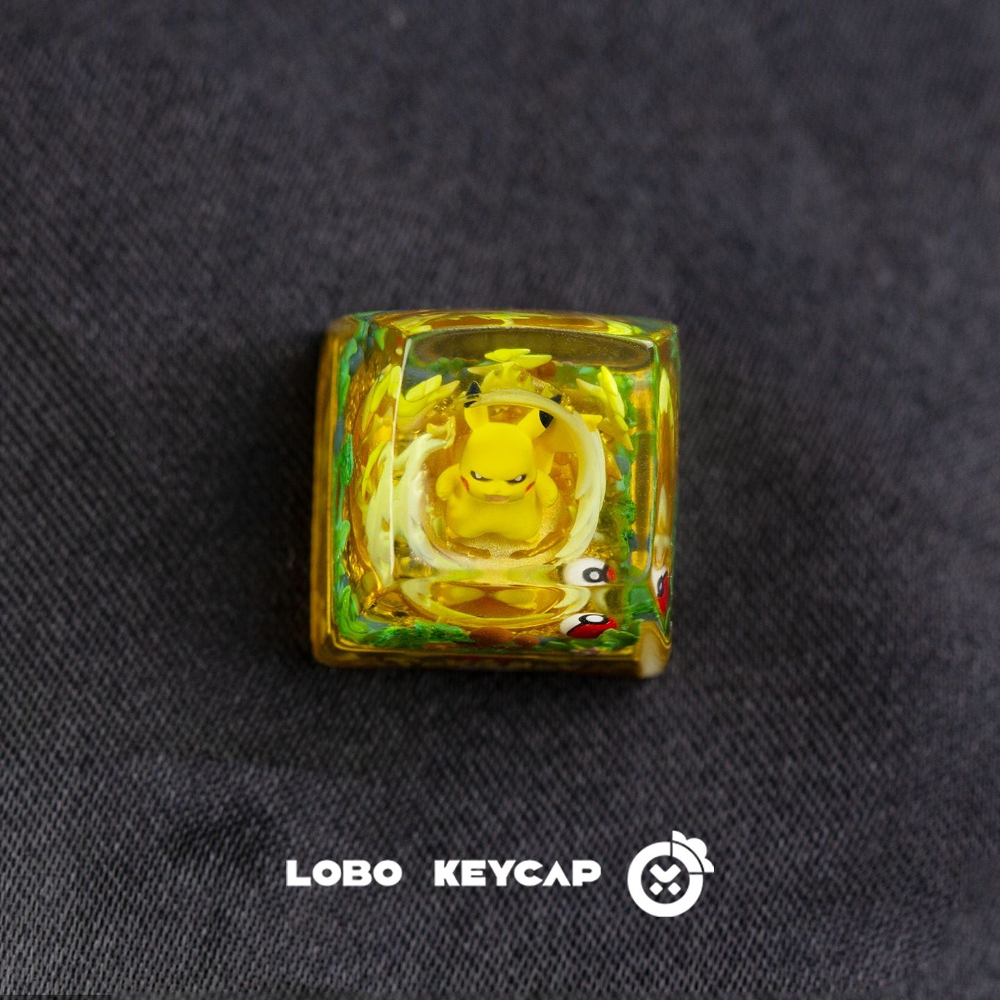 Teclas personalizadas de resina fundida com tema de Pokémon, Pikachu, Gengar para teclado mecânico - Presente personalizado