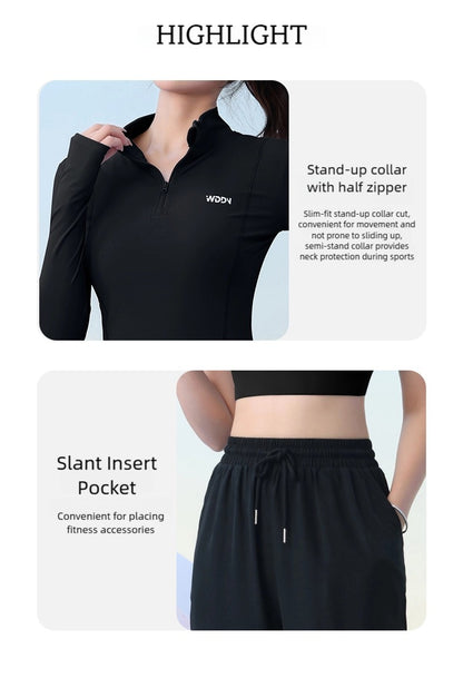 DRUR Yoga Set for Women 2 Piece Lightweight Loose Fit Sportswear Outfits Breathable Tops Pants Suit Running Clothes Autumn New