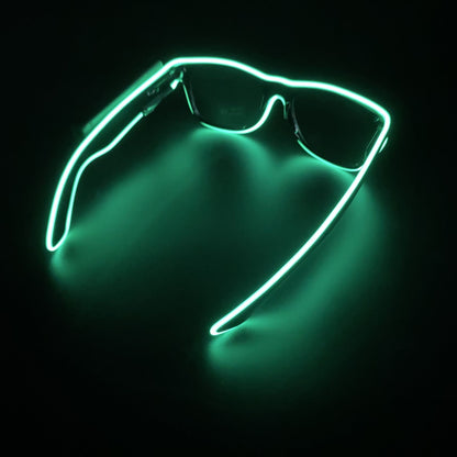 New Cool Wireless Glowing LED Light Up Glasses For Rave Festival Party Luminous Neon Mosaic Sunglasses Club Disco Eye Glasses