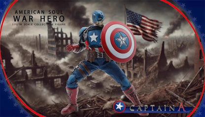 Original Joy Man Toys Captain American Soul War Hero Action Figure 1/12 Scale Collectible JMToys JM003 Kid Toy Boy Birthday Gift